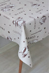 DDHOME Lined PVC Wipeable Oilcloth Tablecloth Coffee Coffe 2