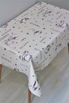 DDHOME Lined PVC Wipeable Oilcloth Tablecloth Coffee Coffe 3