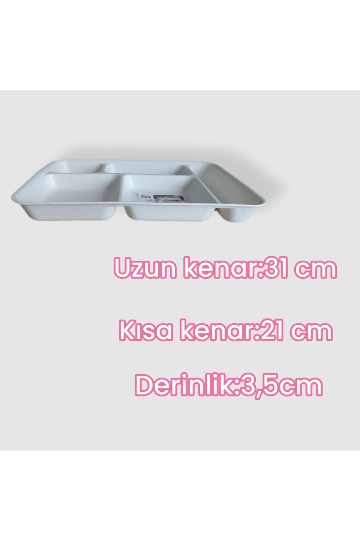 Özcan Ticaret Pazarlama 2 Pieces 5-Compartment Plate Tray And Breakfast Baby Plate 5