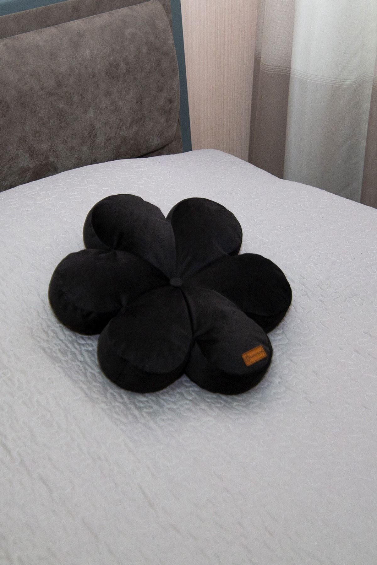 Rayda Home Decorative Black Flower Pillow 42*42 Cm 2