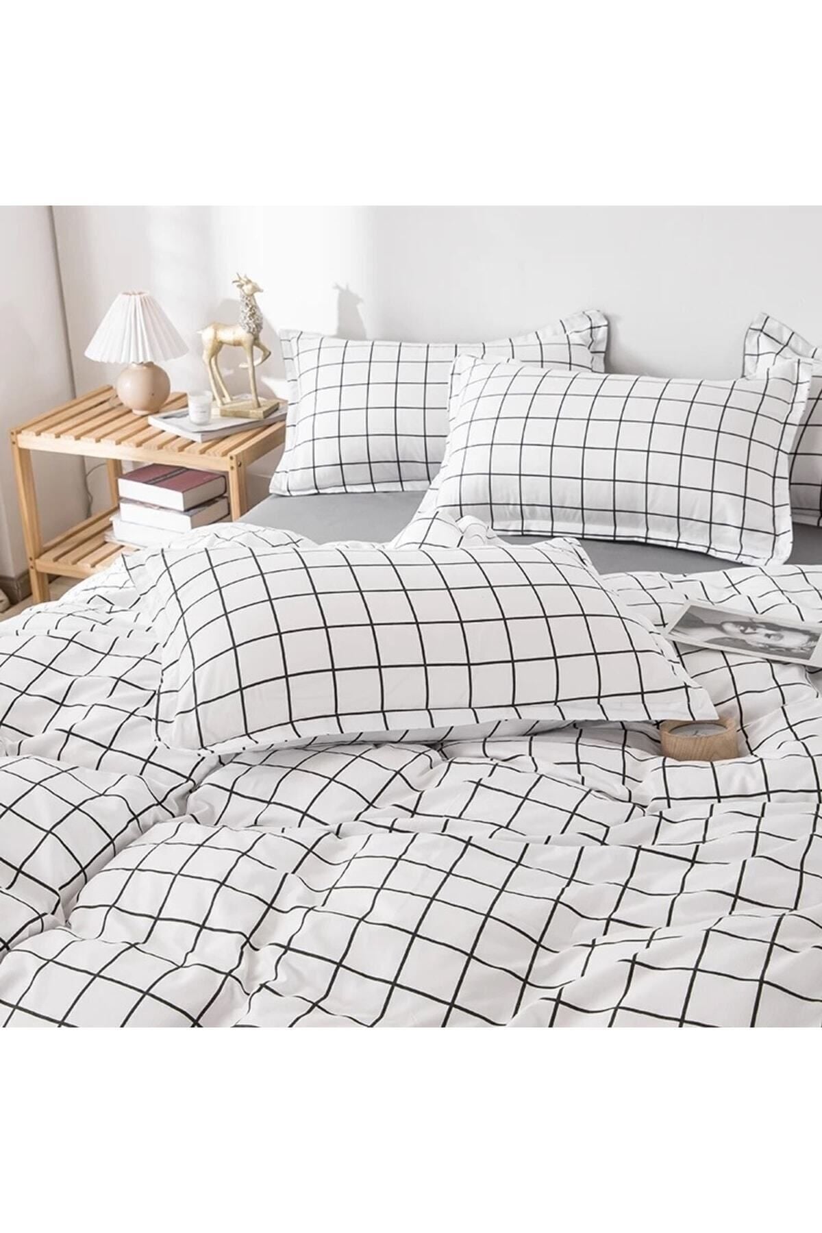 Atelier Home Double Sided Double Bed Duvet Cover Set Plaid 3