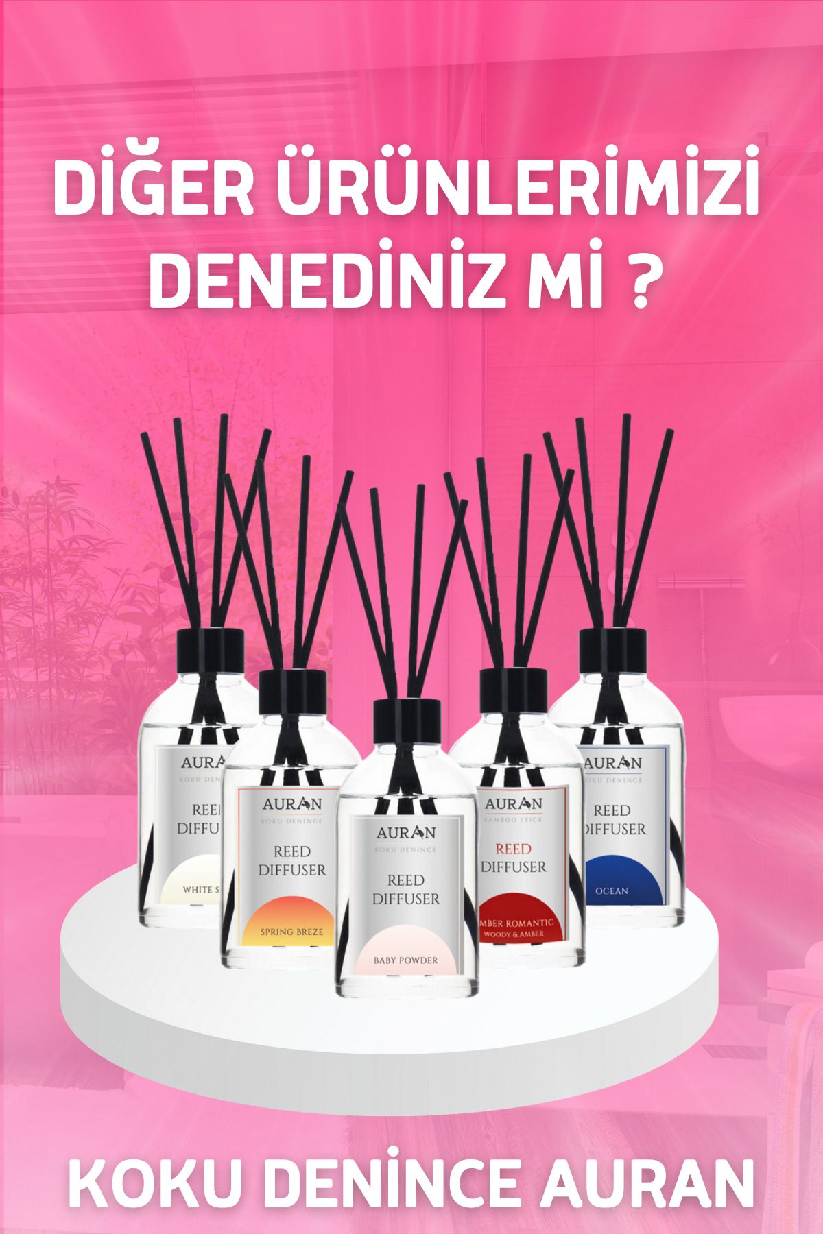 AURAN Baby Powder - Bebek Pudrası Reed Diffuser 8