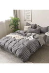 Atelier Home Double Sided Double Bed Duvet Cover Set Charcoal Square 2