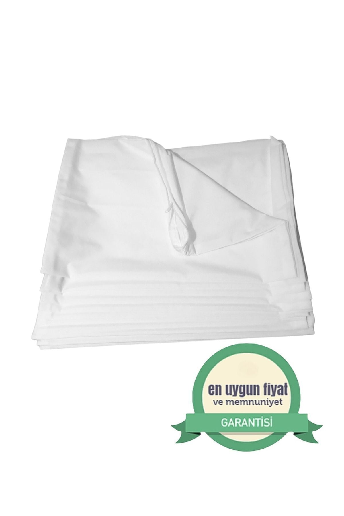 Çeyizline Zippered White Pillow, Cushion, Pillowcase Covers (1 Piece) (Mitil, Mattress) 1