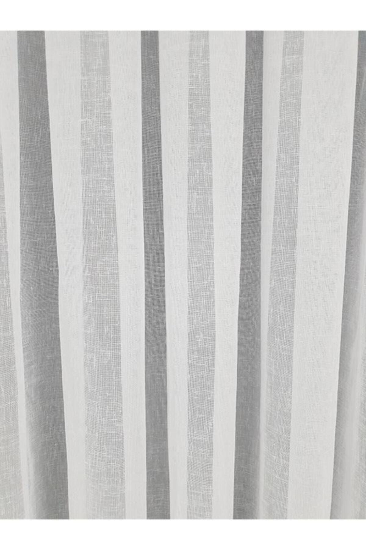 BBB Naturel Foldet Linen Sheer Curtain Cream 1 To 3 Pleated ET3014 1