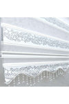 Brillant White Jacquard Roller Zebra Curtain 1