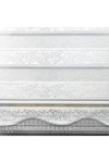 Brillant White Jacquard Roller Zebra Curtain 4