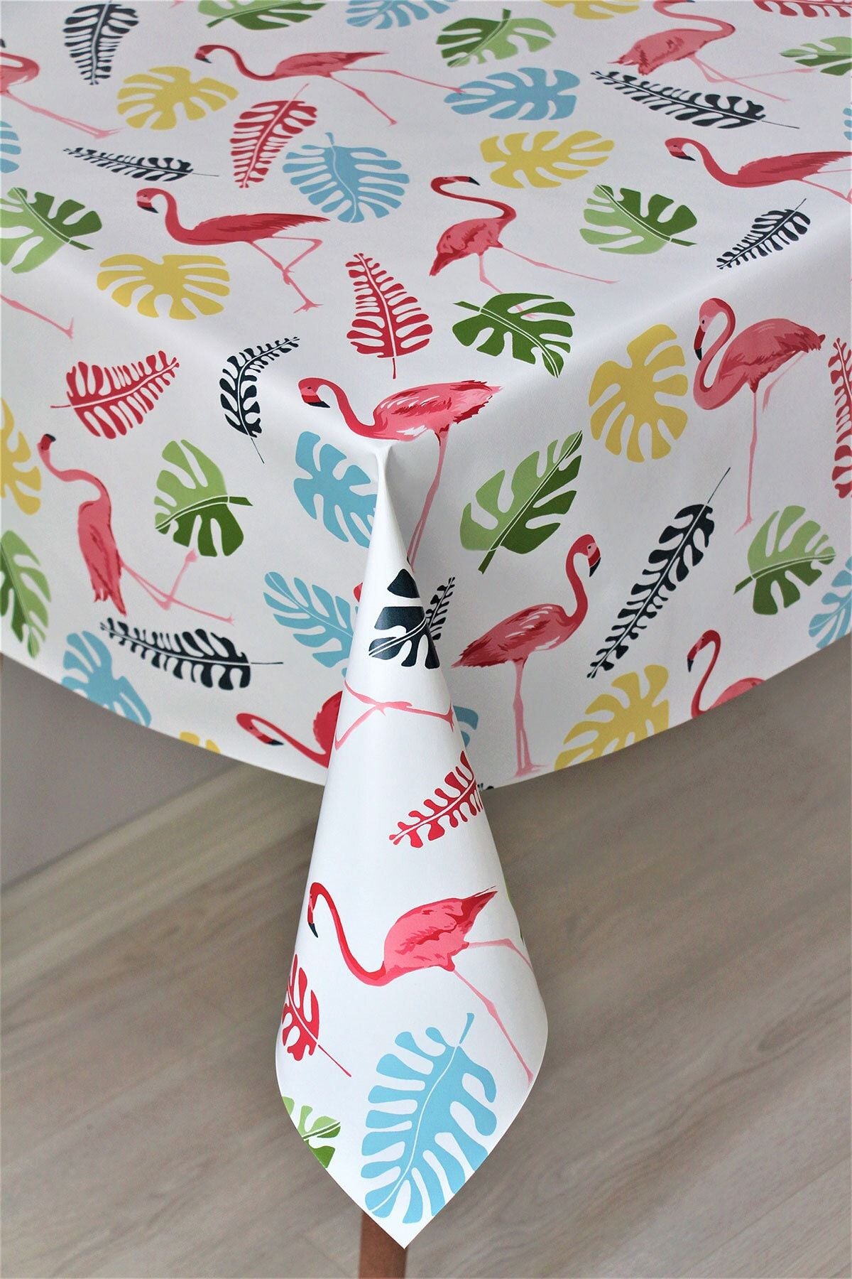 DDHOME Astarlı Silinebilir PVC Tablecloth Flamingo - 8094-1 2