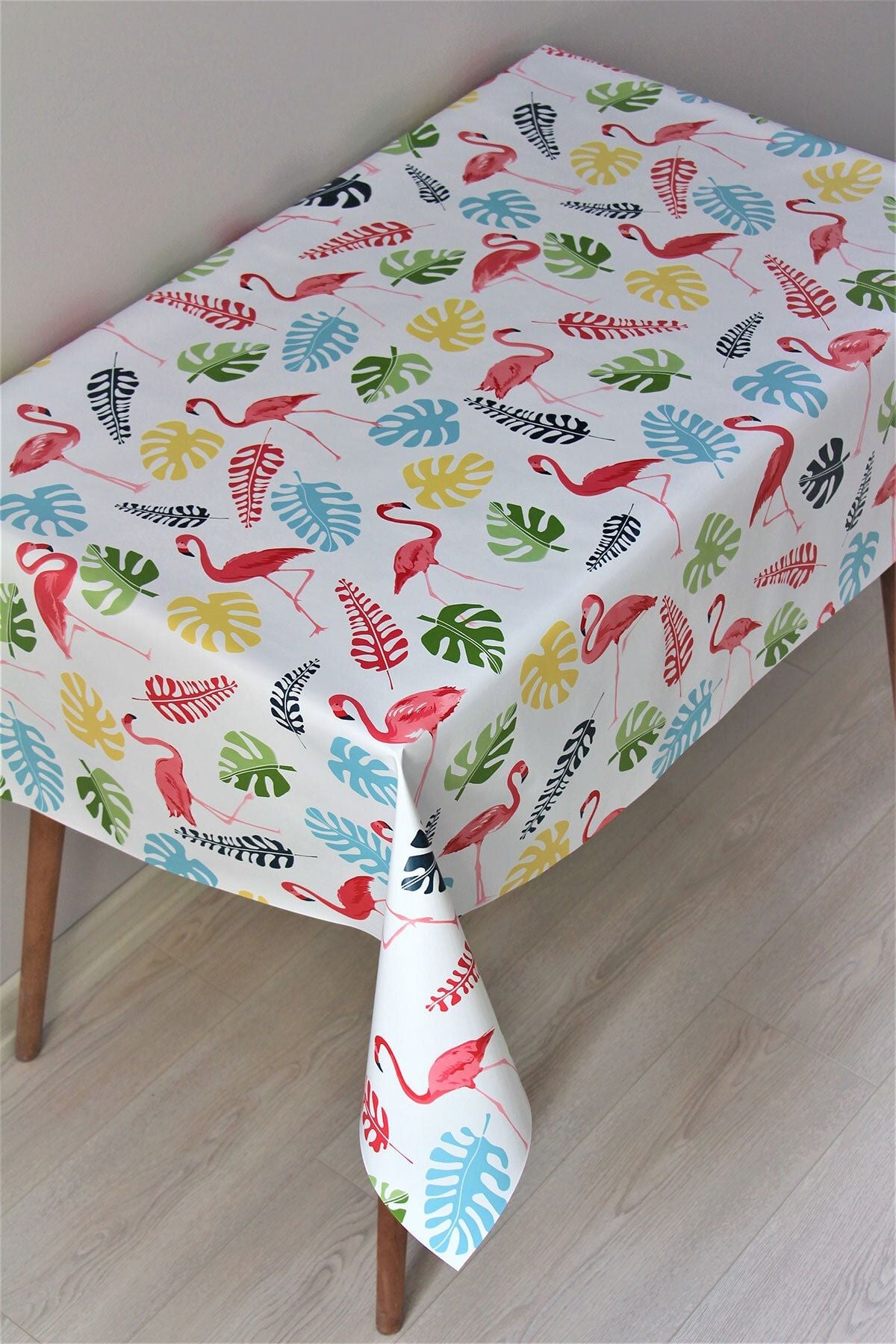 DDHOME Astarlı Silinebilir PVC Tablecloth Flamingo - 8094-1 3