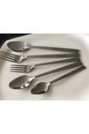 DİBA AVM Fork And Spoon Set Plain Simple Stick Model 30 Pieces 6 Person Fork And Spoon Set 2