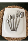 DİBA AVM Fork And Spoon Set Plain Simple Stick Model 30 Pieces 6 Person Fork And Spoon Set 5