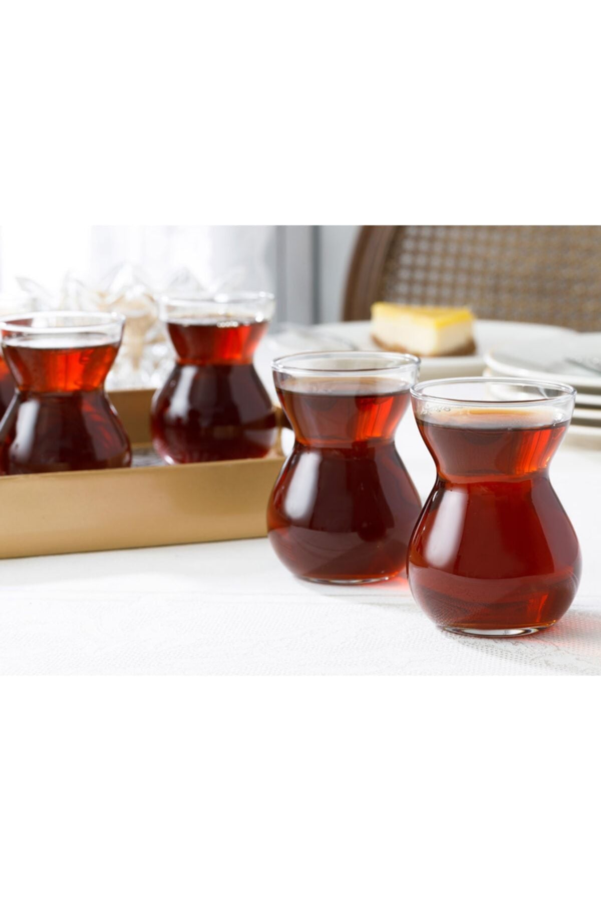 English Home Ethnic Glass Set of 6 Tea Glasses 140 ml 2