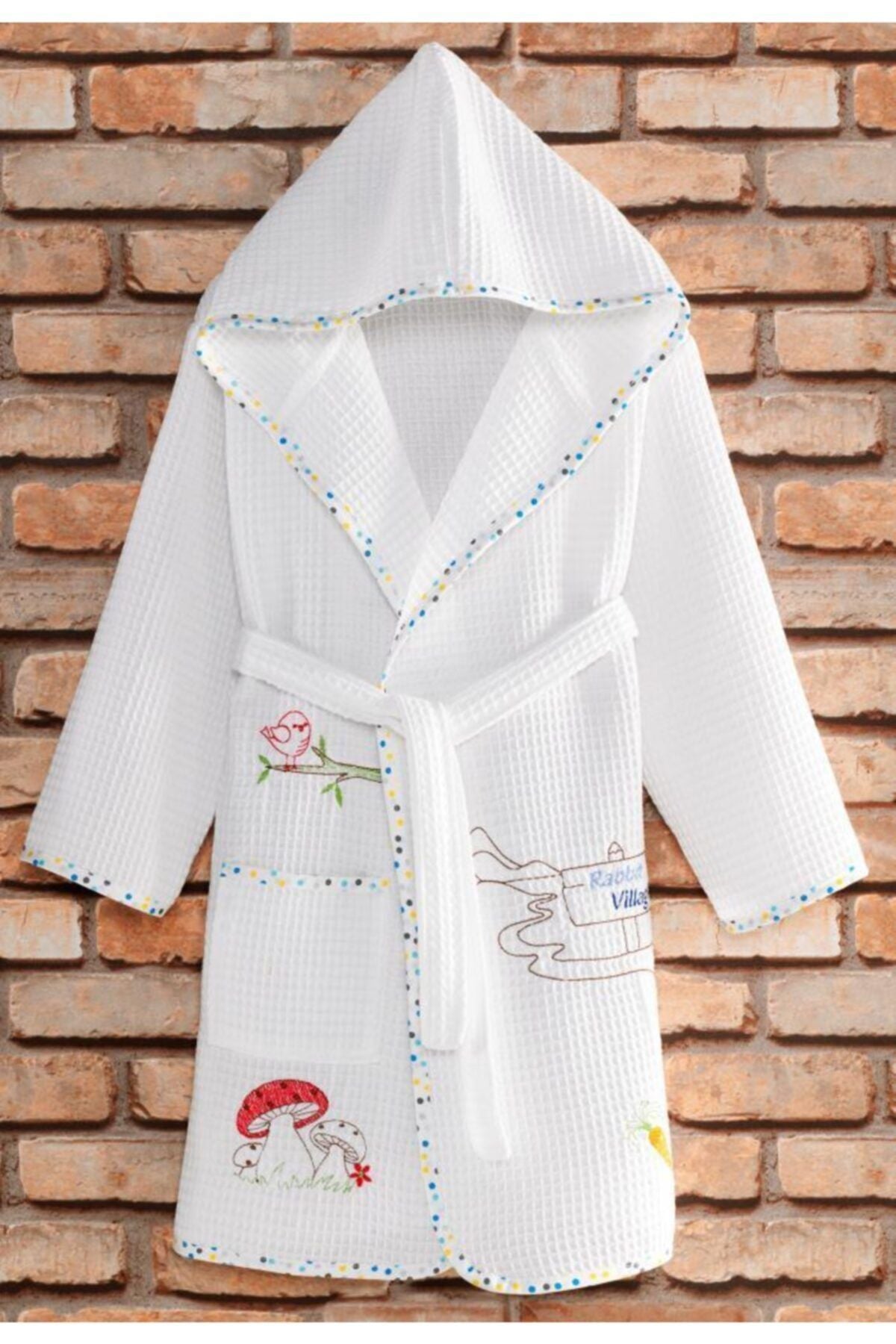 Zeynep Tekstil Sweet Pike Embroidered Boys' Bathrobe 1