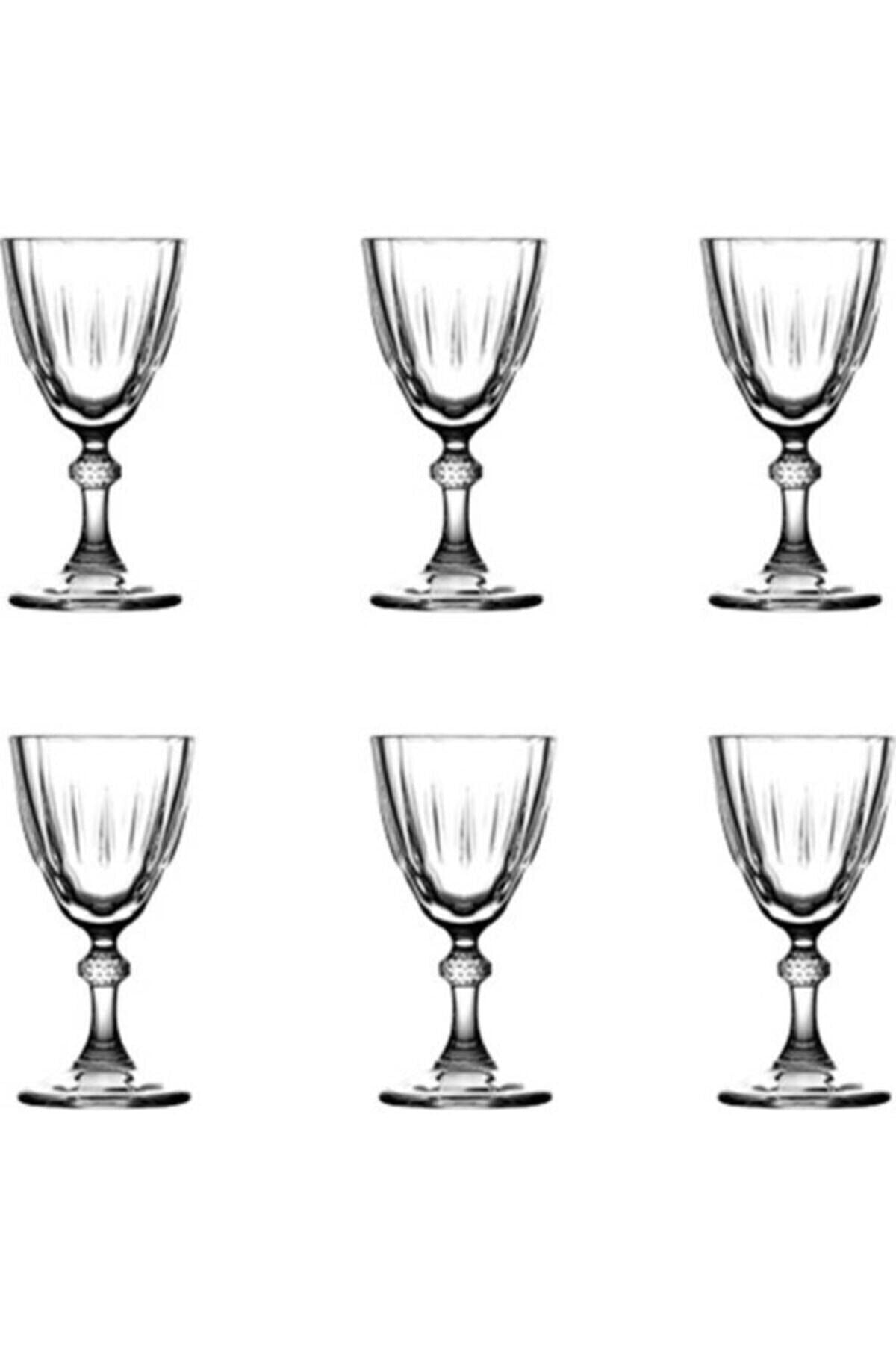 Paşabahçe 6-Piece Diamond Water Glass Set for Coffee 2