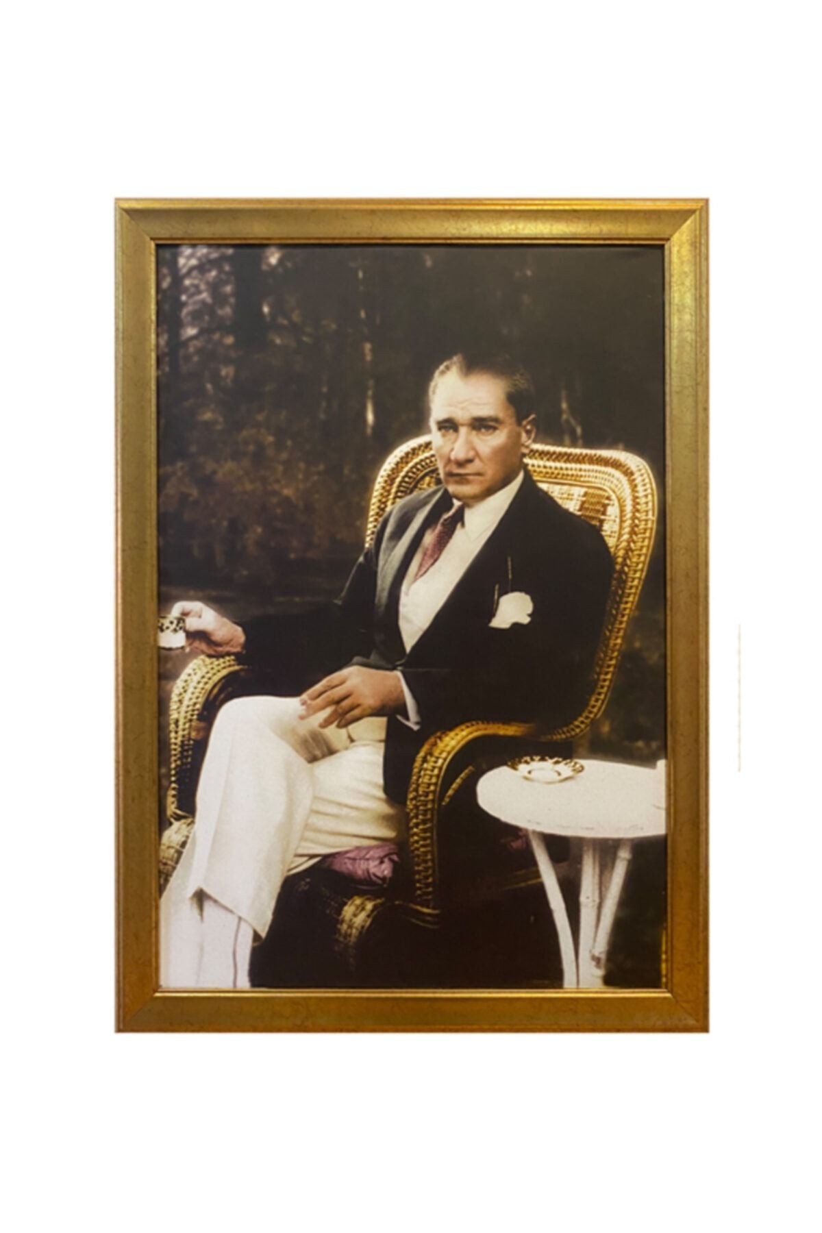 BELLARTE Gilded Frame Atatürk Portrait 55x75 cm 1