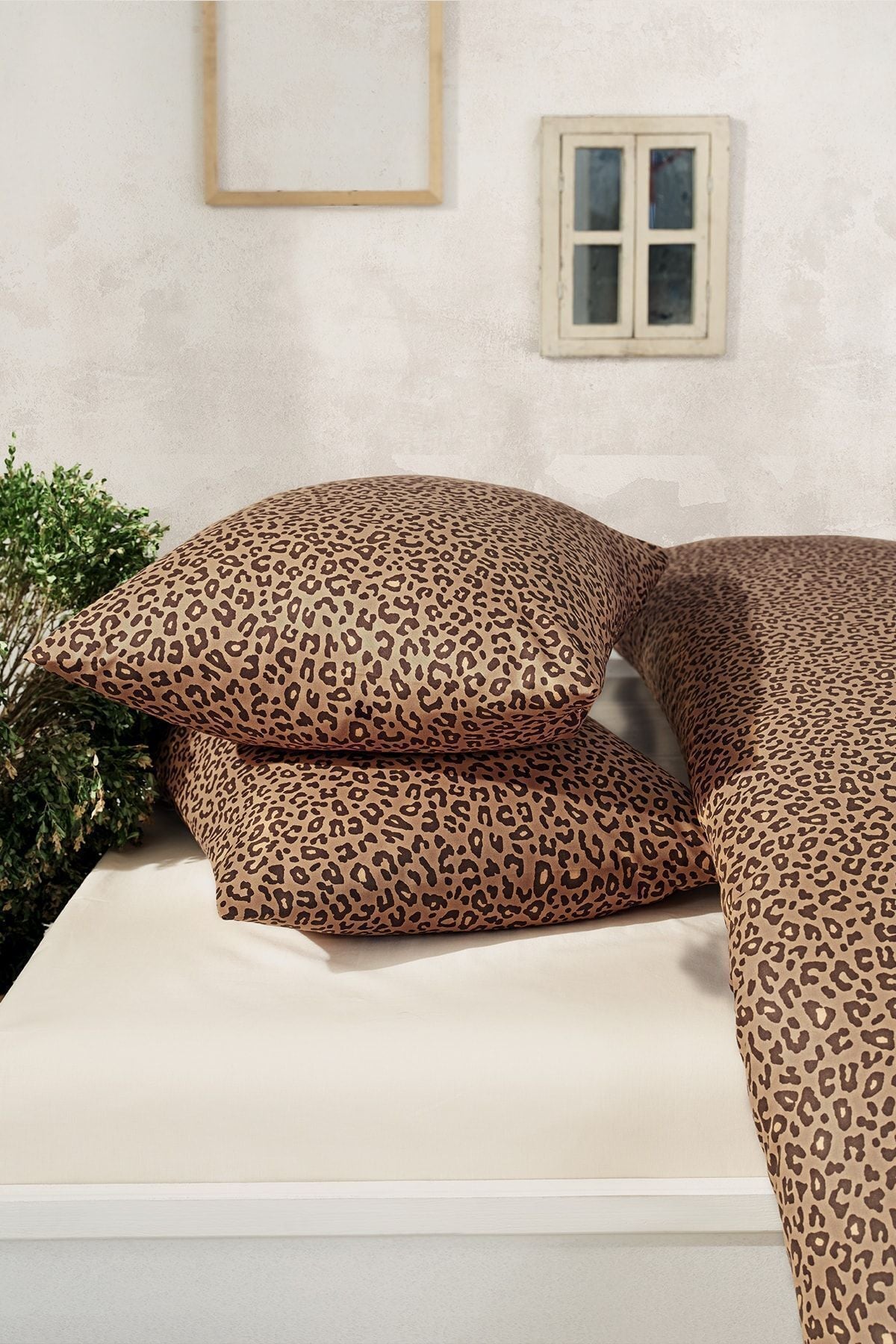 Cote Blanc Leopard 100% Cotton Double Duvet Cover Set 3