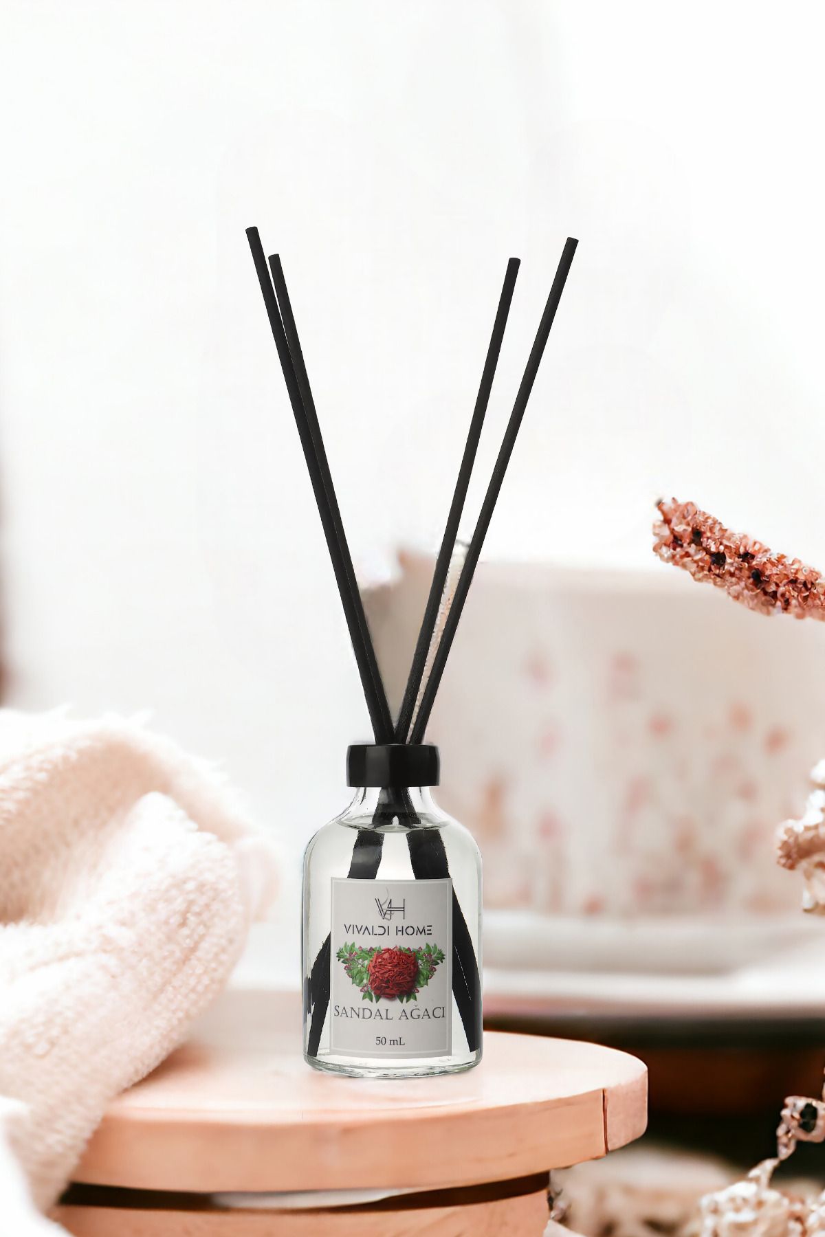 Vivaldi Home Sandalwood Reed Diffuser Essential Oil 50ml 3