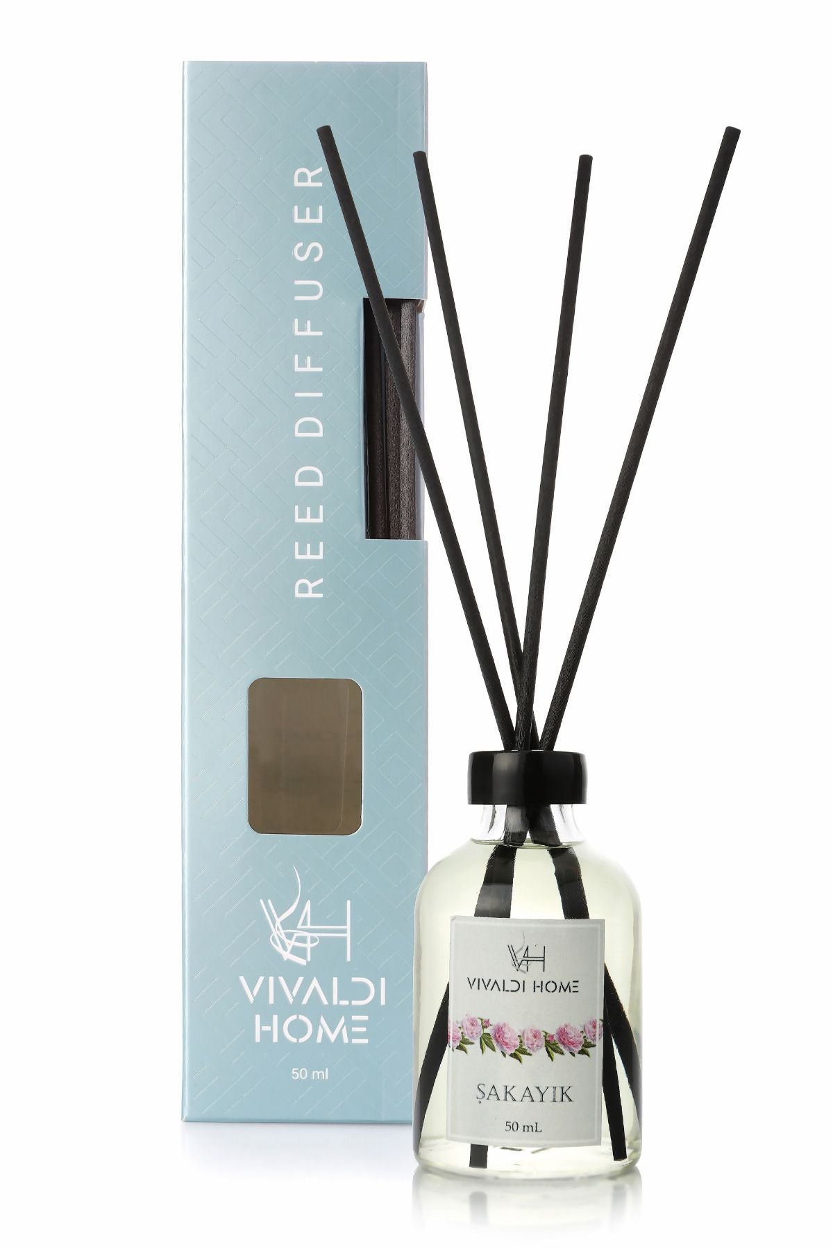 Vivaldi Home Peony Flower Reed Diffuser Essential Oil 50ml 2