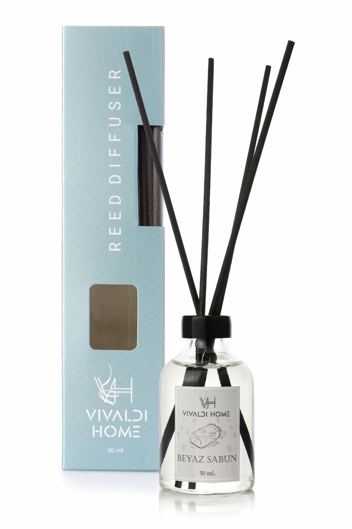 Vivaldi Home White Soap Reed Diffuser Essential Oil 50ml 2