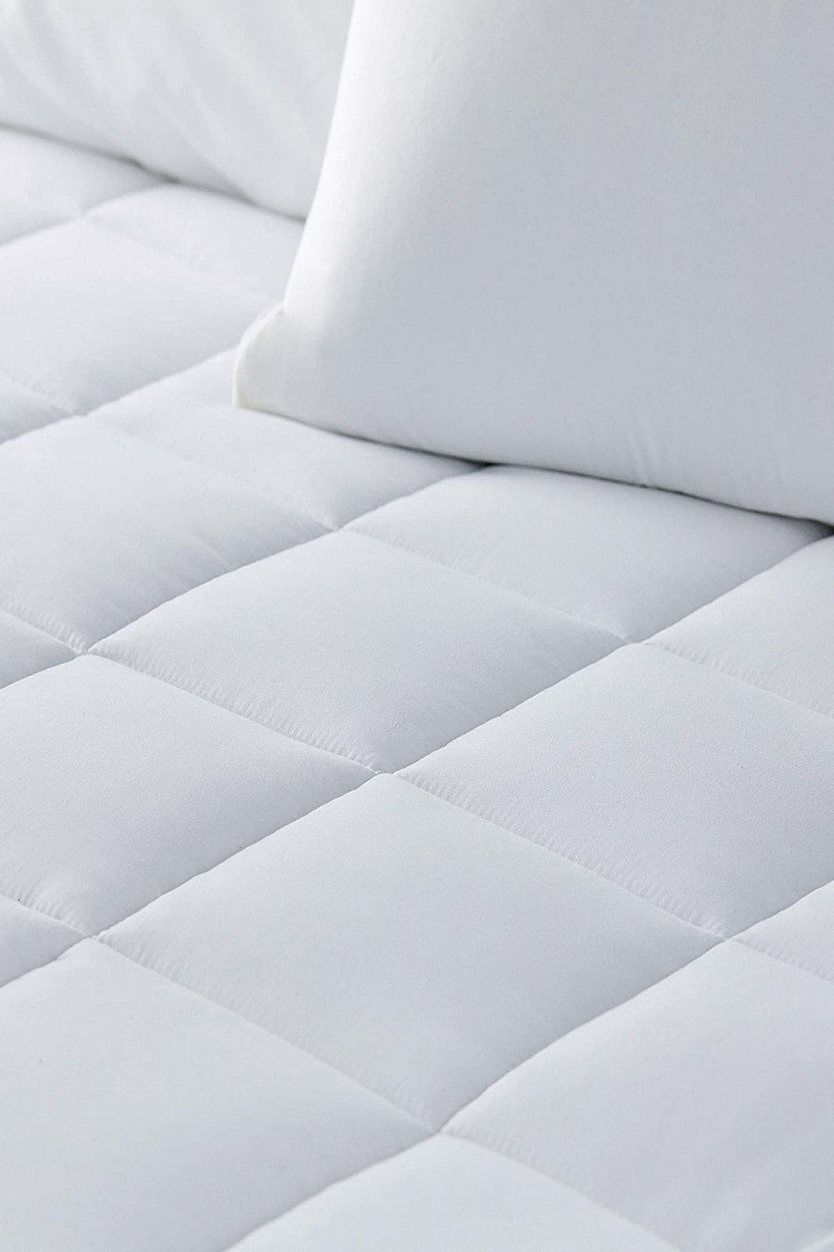 Erko Dört Mevsim Quilted Double Bed Waterproof Fitted 100% Cotton Mattress Protector 1