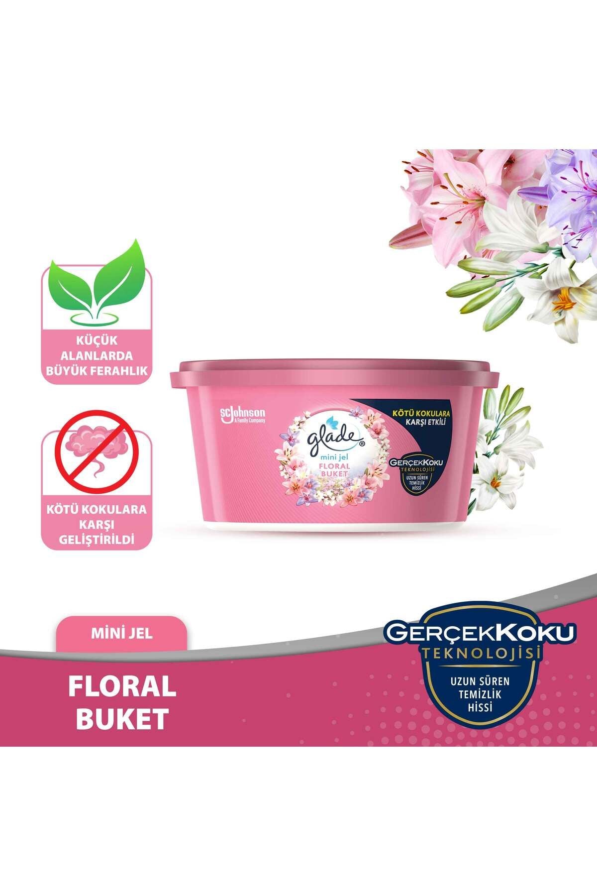 Glade Mini Gel, Floral Bouquet, 70 g 1