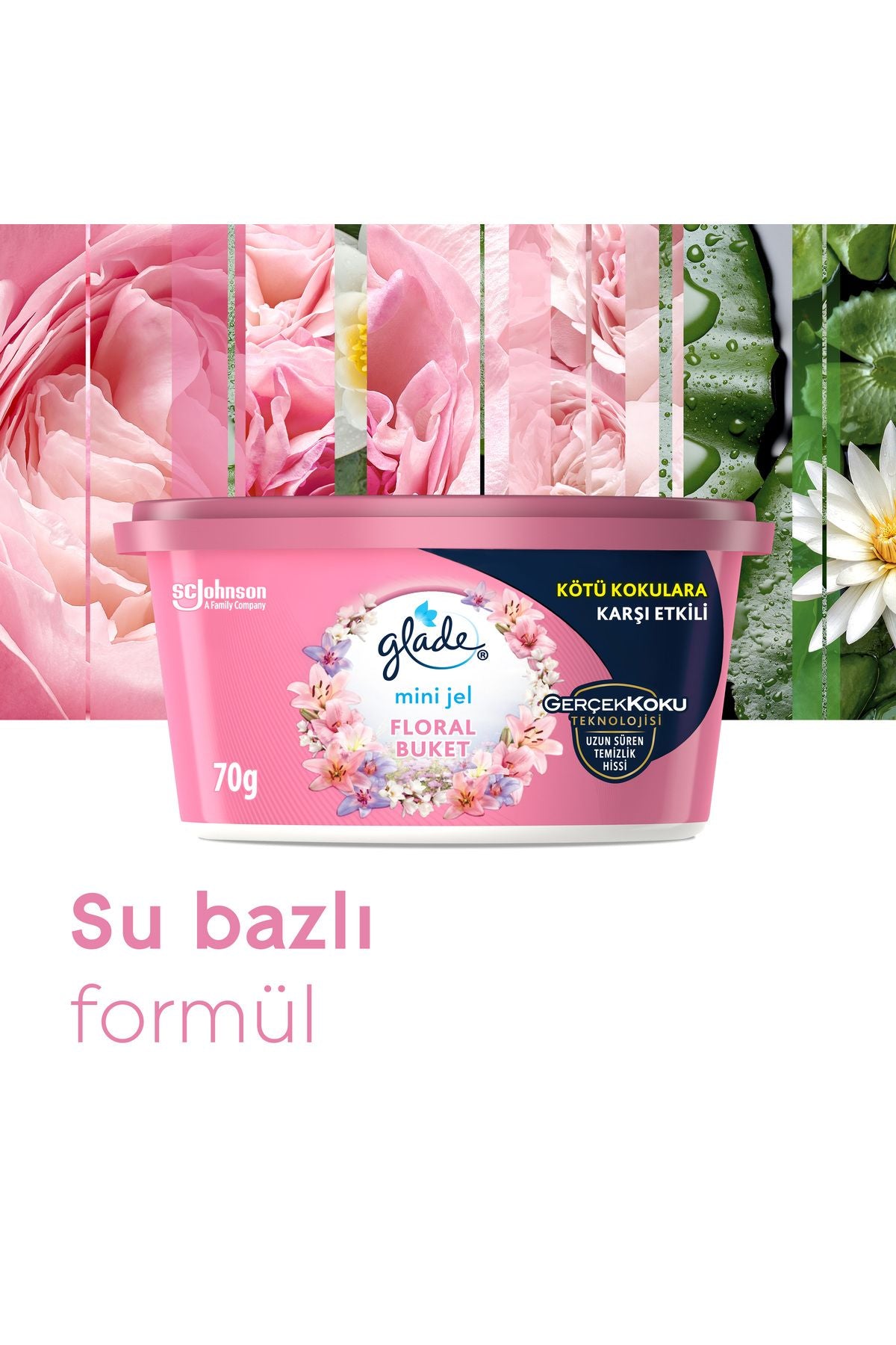 Glade Mini Gel, Floral Bouquet, 70 g 5