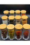 Bambum Zolla Prestige 12 Piece Spice Jar Set - Includes 65 Spice Labels 3