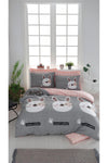 Eponj Home Mature Duvet Cover Set Double Rabbit A. Coffee-Gray-Pink 2