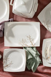 Karaca Autumn Fine Cream 60 Piece 12 Person Dinner Set Square 2