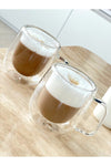 KÜÇÜK EW 2 Piece Heat Resistant Double Walled Glass Mug | 2 Pieces | 250ml 3