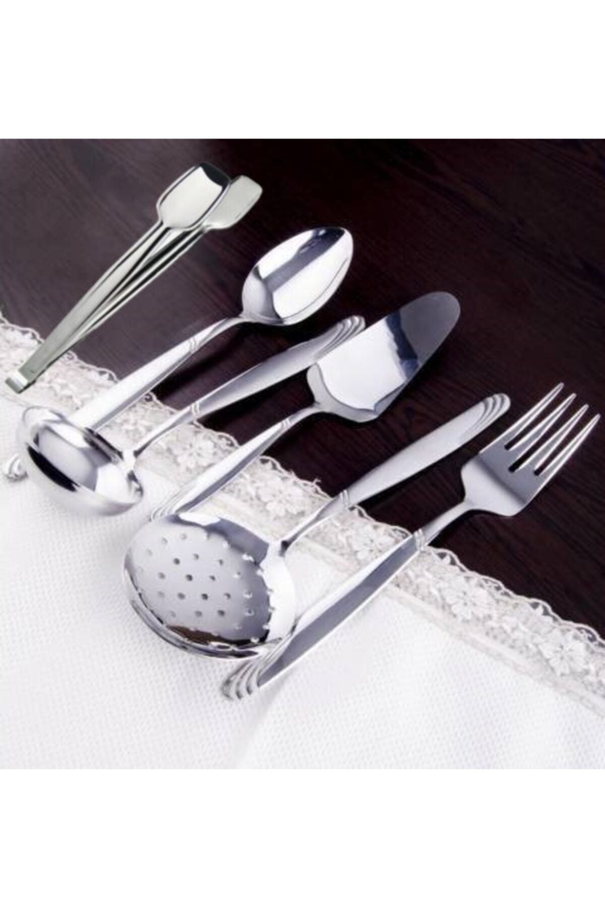 Nehir Lizbon Plain 6 Piece Serving Set 1