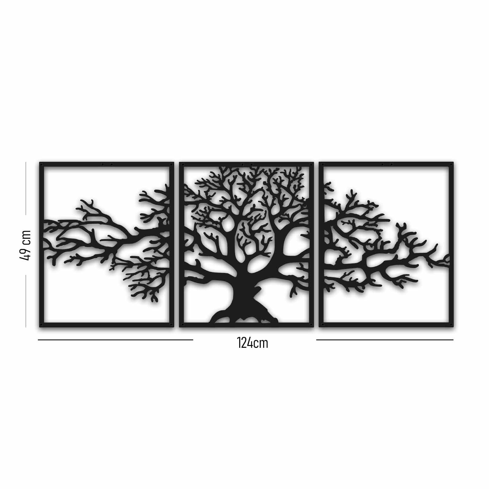 Decorative Metal Wall Accessory MT - 007 Black 448NRA1107 3