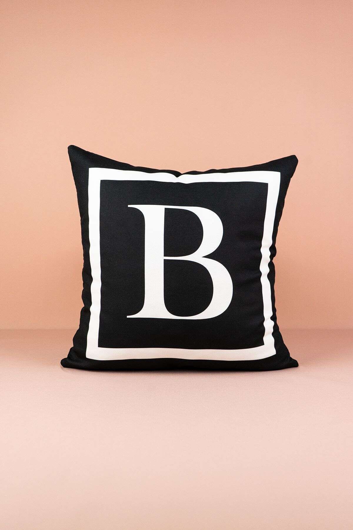 Cango Home Lettered Pillow Cover B Letter - 43x43 Cm 1