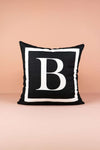 Cango Home Lettered Pillow Cover B Letter - 43x43 Cm 1