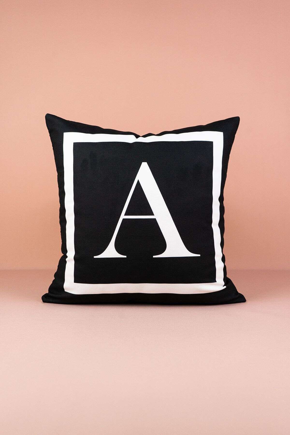 Cango Home Alphabet Pillow Cover A Letter - 43x43 Cm 1