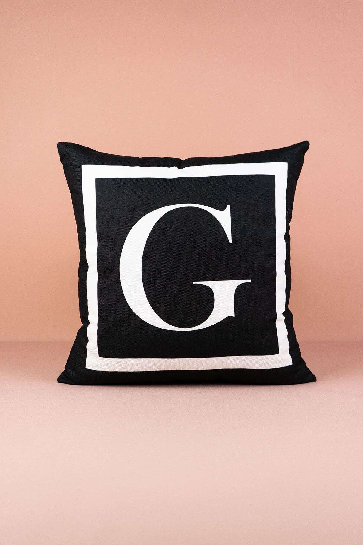 Cango Home Letter Pillow Cover G - 43x43 Cm 1