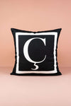 Cango Home Lettered Cushion Cover C Letter - 43x43 Cm 1