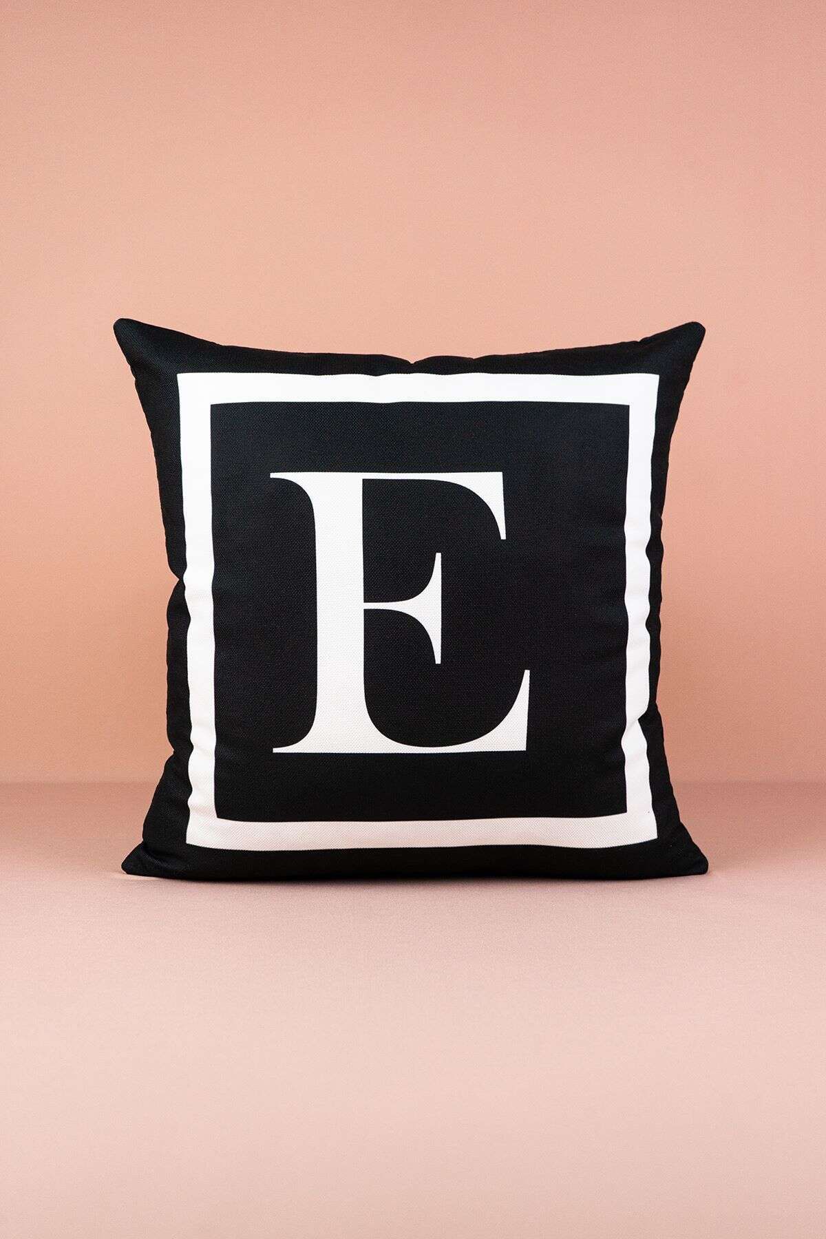 Cango Home Lettered Cushion Cover E - 43x43 Cm 1