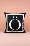 Cango Home Lettered Cushion Cover O Letter - 43x43 Cm 1