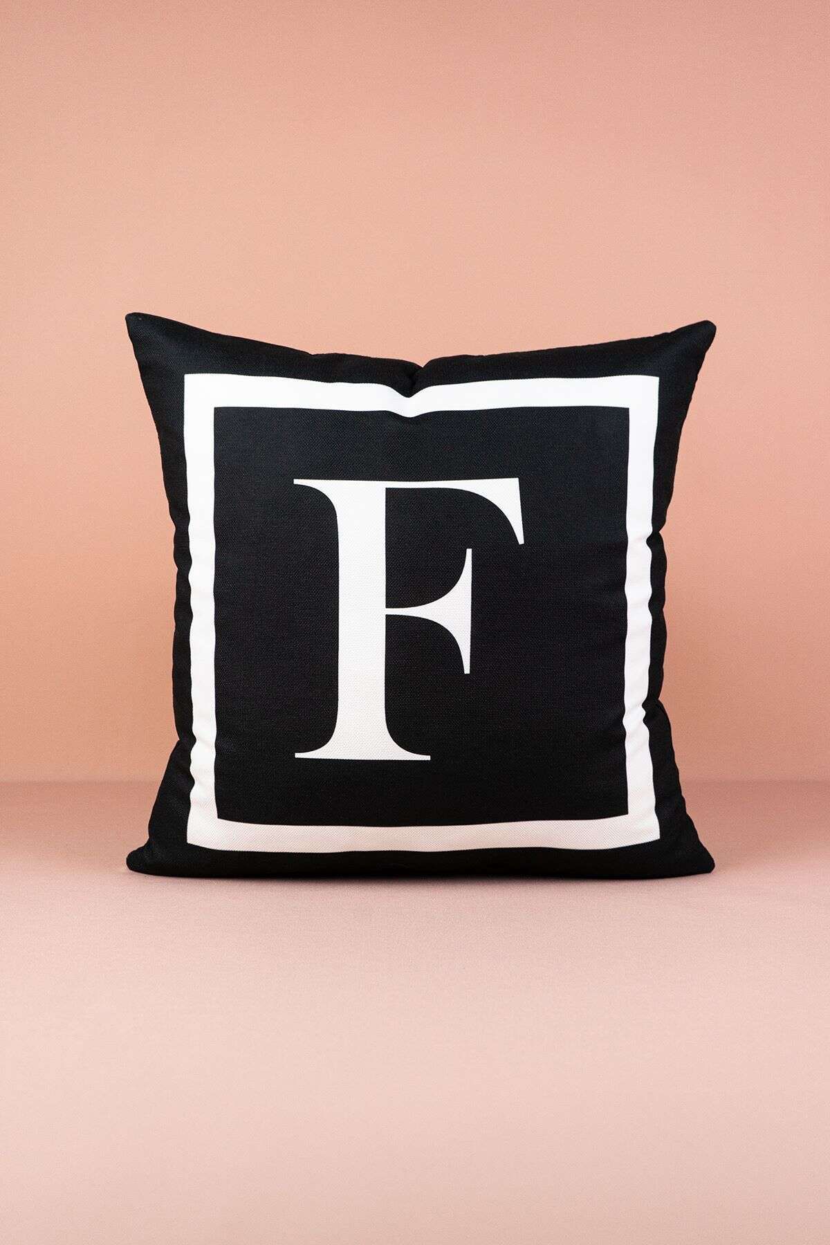 Cango Home Alphabet Pillow Cover F Letter - 43x43 Cm 1