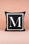 Cango Home Lettered Pillowcase M Letter - 43x43 Cm Esnafali 1