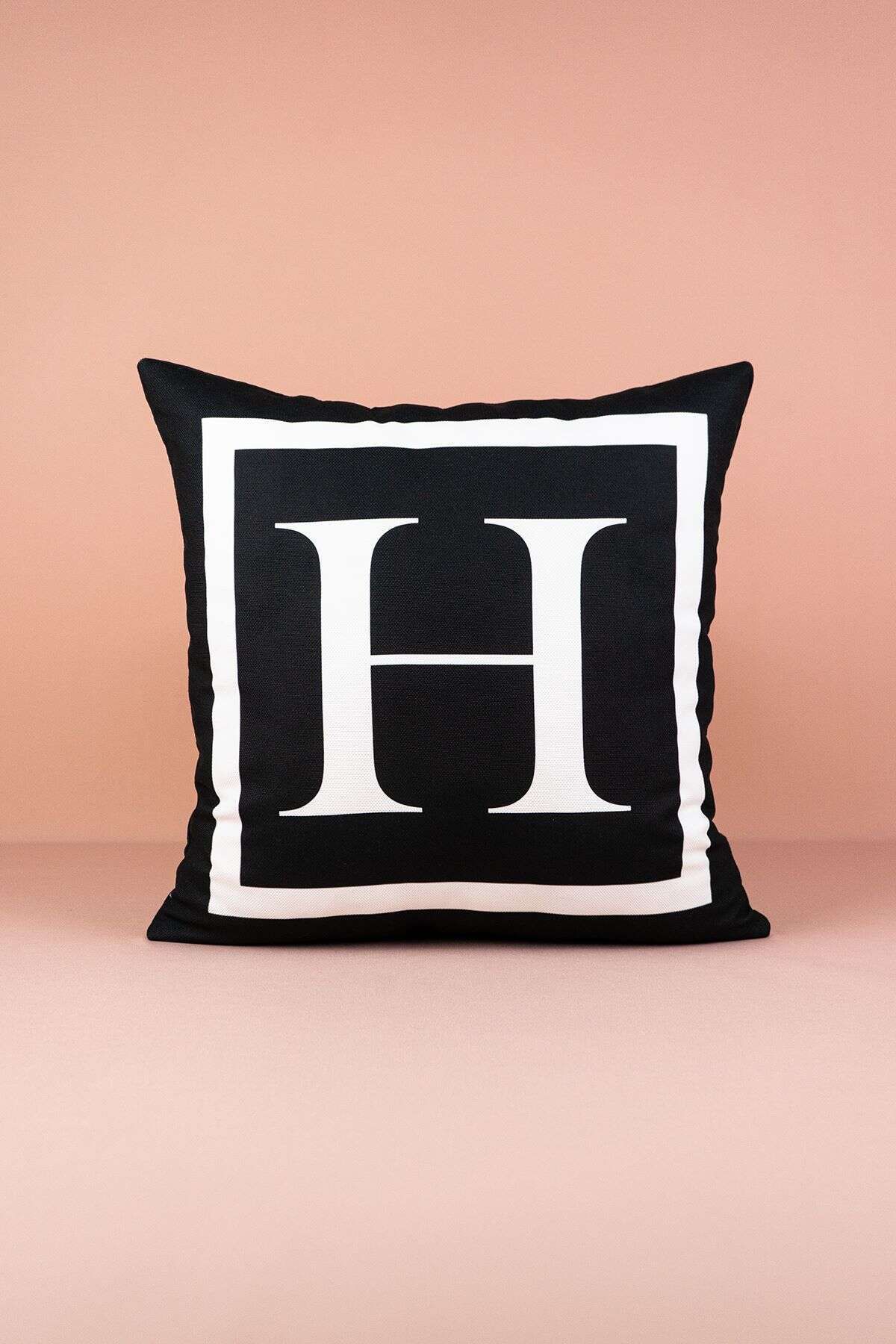 Cango Home Lettered Cushion Cover H - 43x43 Cm 1