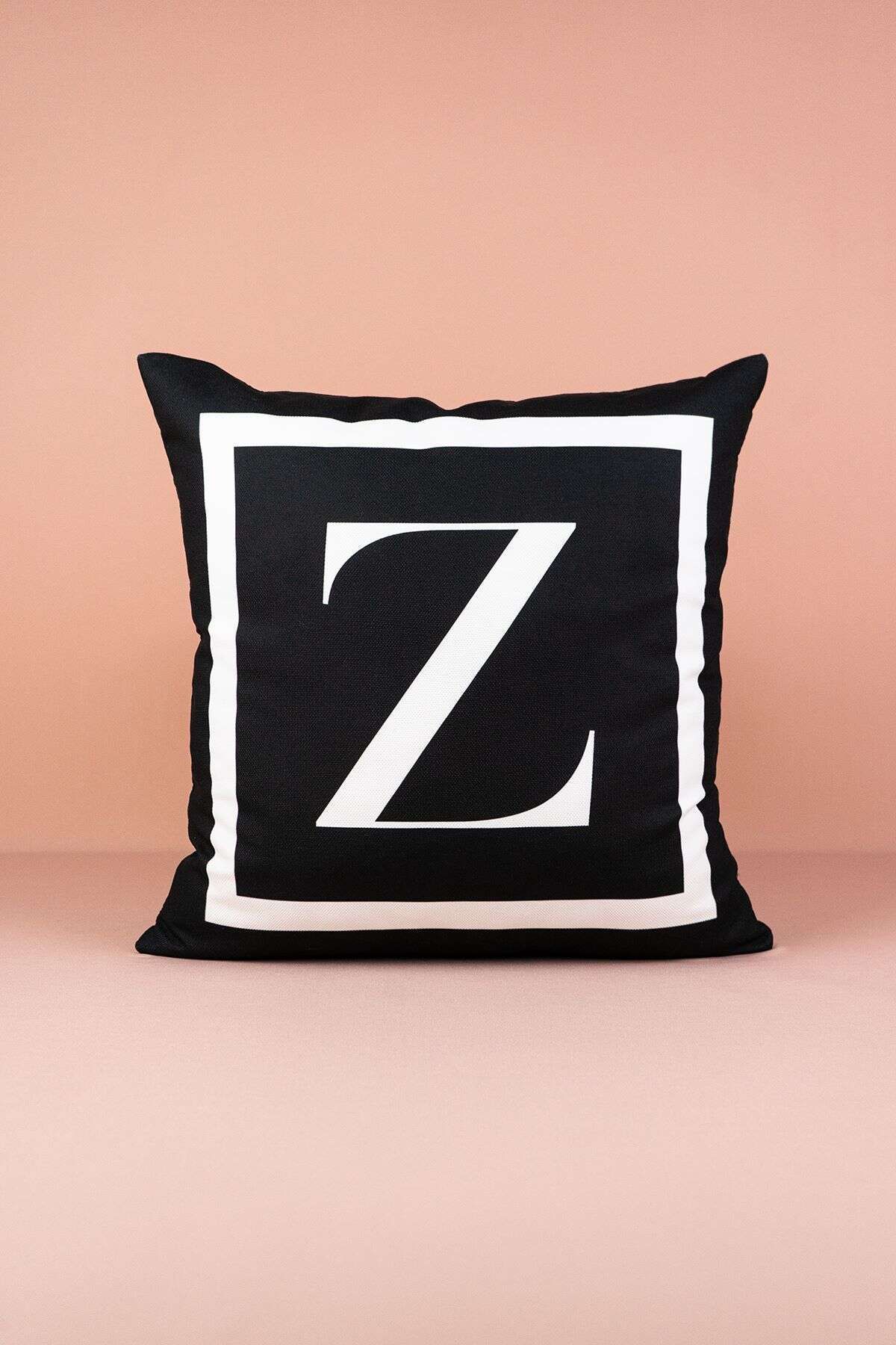 Cango Home Lettered Pillow Cover Z Letter - 43x43 Cm 1