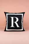 Cango Home Letter Cushion Cover R - 43x43 Cm 1