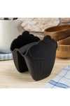 ZEHAZEM Silicone Oven Mitt Black 5