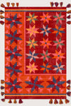 Rugs Modern Halı Mira 567 Ethnic Flower Themed Fringed Ethnic Woven Base Rug 1