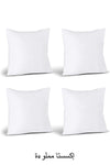 Junenext 4-Pack Plump Square Inner Pillow 45x45 550g Antiallergic Fiber Cushion Pillow 5