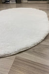 Aymira Home Post Plush Oval Rug White Fluffy Soft, Washable, Non-Slip Base Decorative Aym501 3