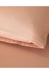 English Home Novella Premium Soft Cotton Double Fitted Sheet Set 160x200 Cm Rose Dust 3