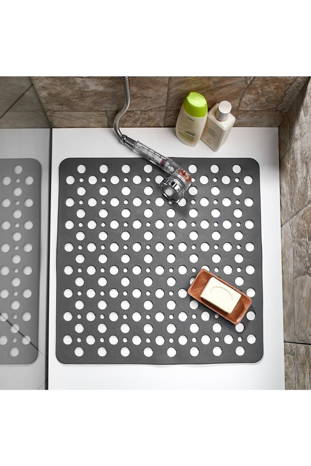 ADASHOP Square Bubble Shower Non-Slip Bath Mat 1